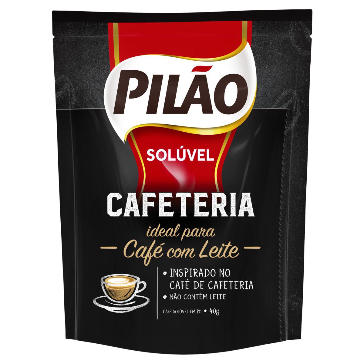 Café Solúvel em Pó Pilão Cafeteria 40g