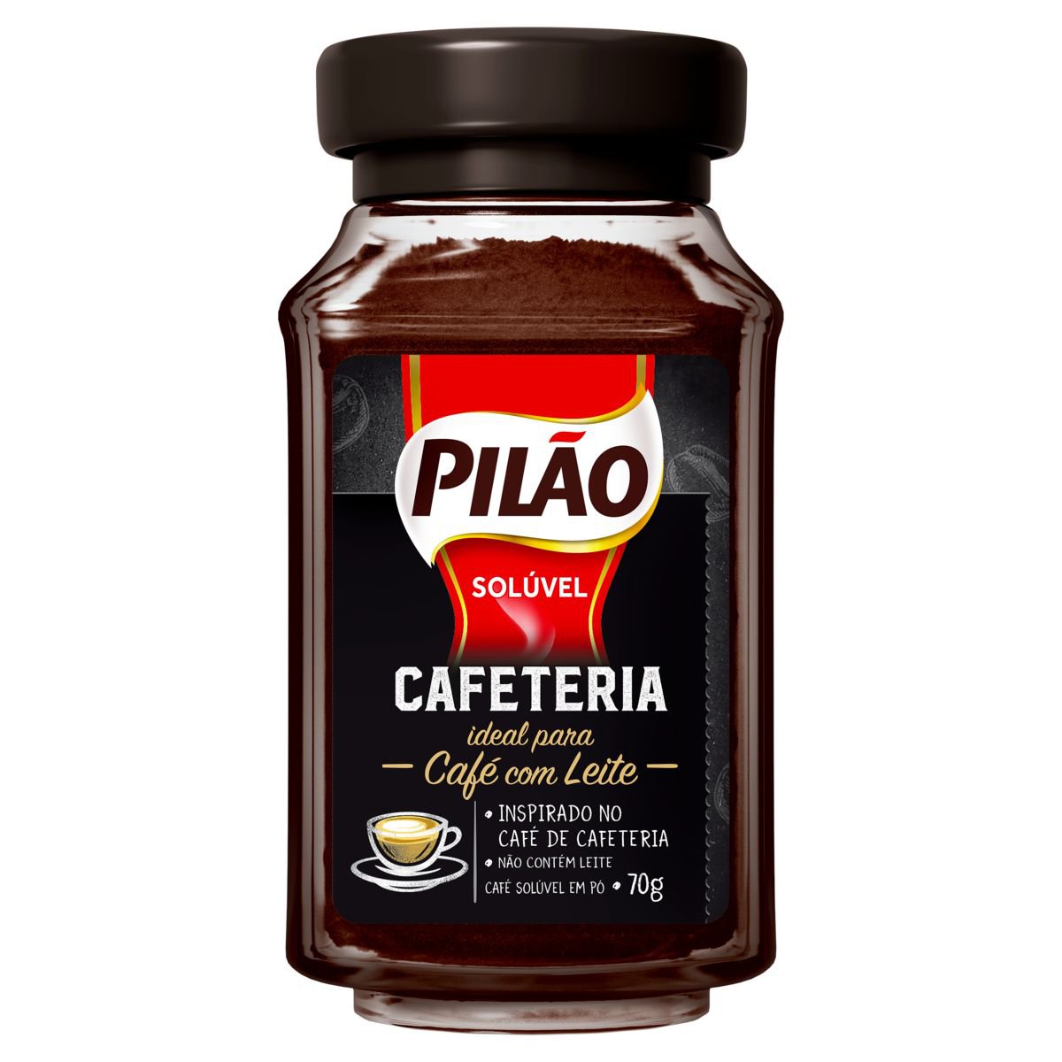 Café Solúvel em Pó Pilão Cafeteria 70g