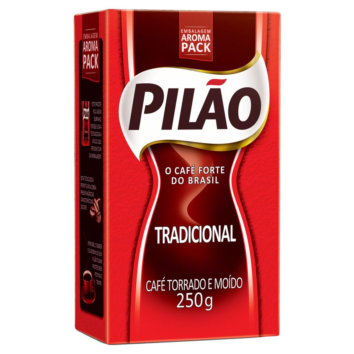 Café Pilão Torrado e Moído Tradicional Vácuo 250g
