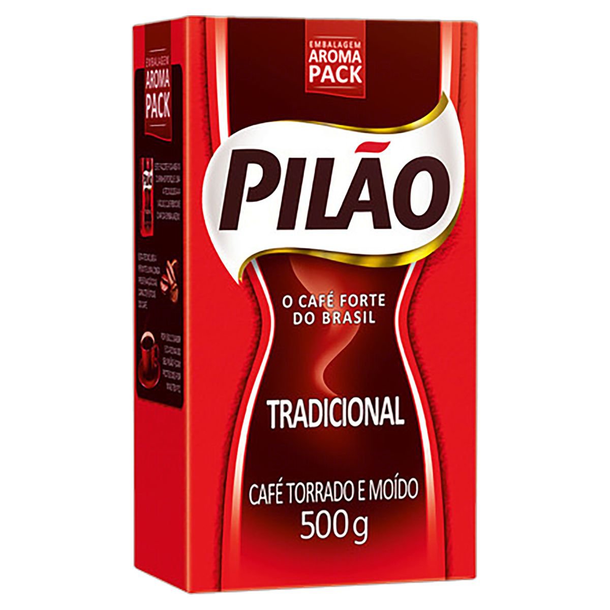 Café Torrado e Moído a Vácuo Tradicional Pilão 500g