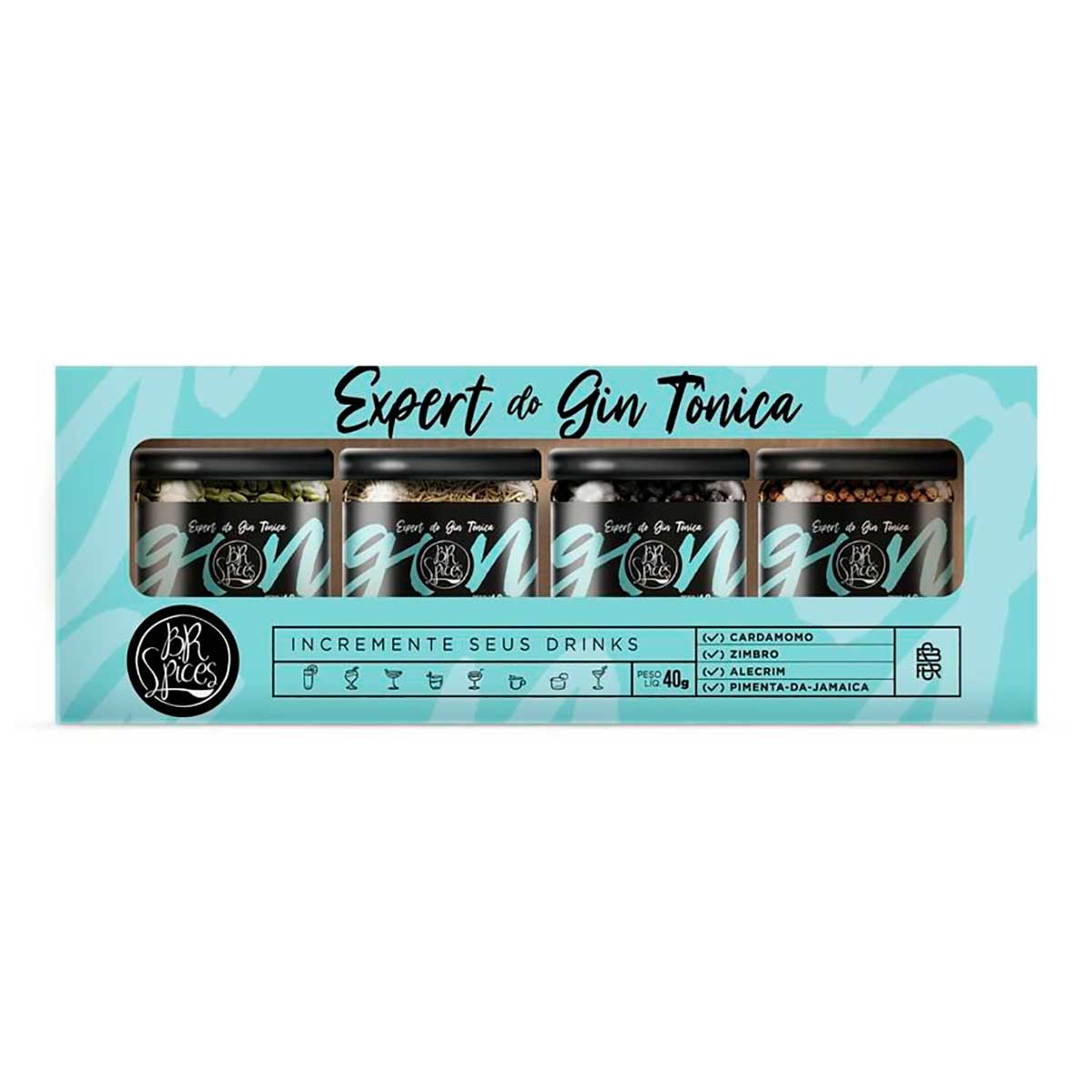 Kit Especiarias para Gin Tônica Br Spices 4 Unidades 10 g Cada