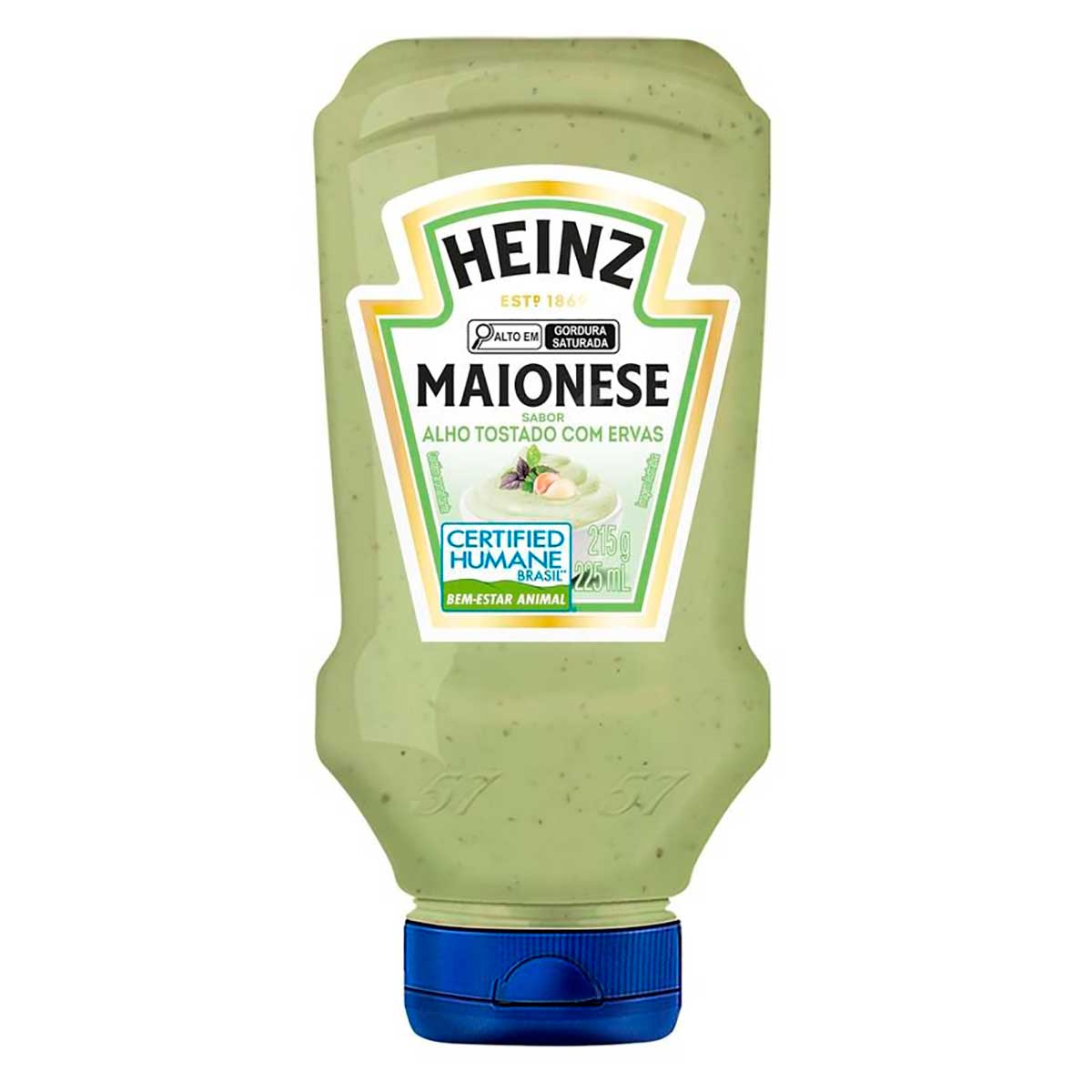 Maionese Heinz sabor Alho Tostado com Ervas 215g