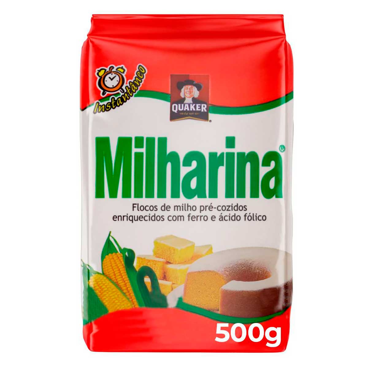 Flocos de Milho Pré-Cozido Quaker Milharina 500g