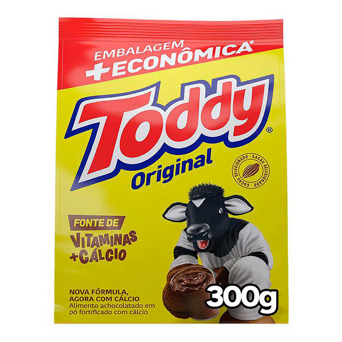 Achocolatado em Pó Fortificado com Cálcio Original Toddy 300g Embalagem  Econômica