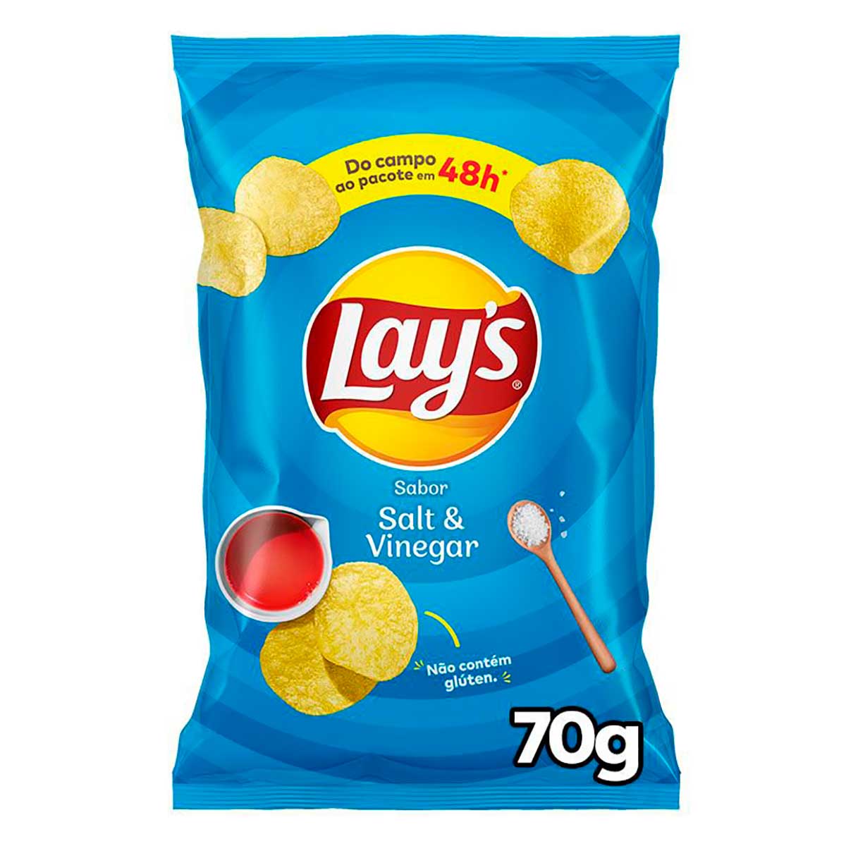 Batata Frita Lisa Sal e Vinagre Lays 70g