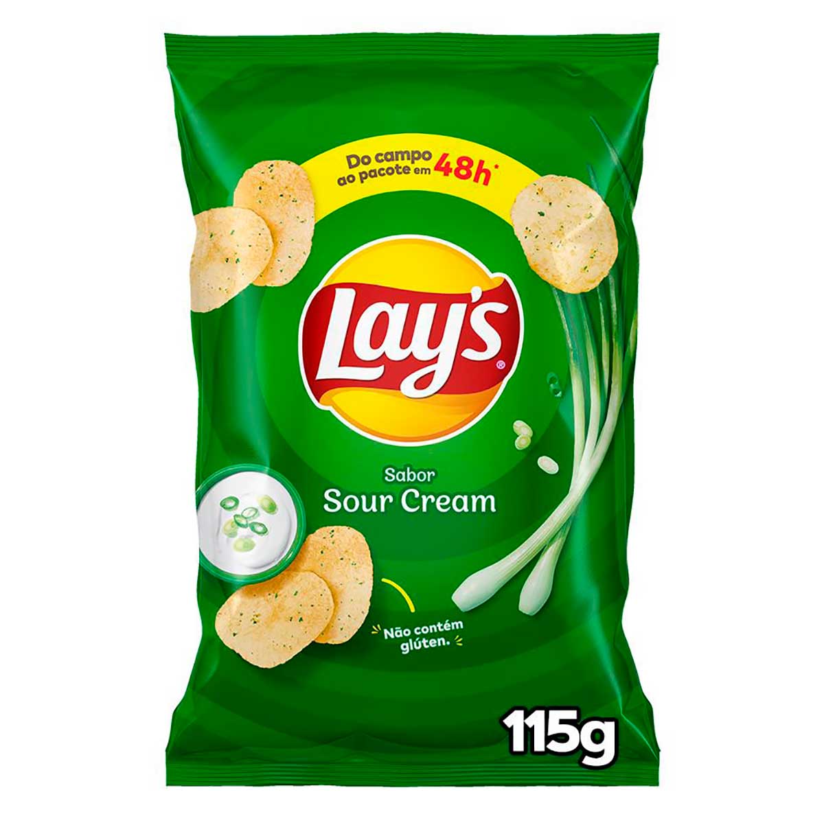 Batata Frita Lisa Creme De Cebola Lays 115g