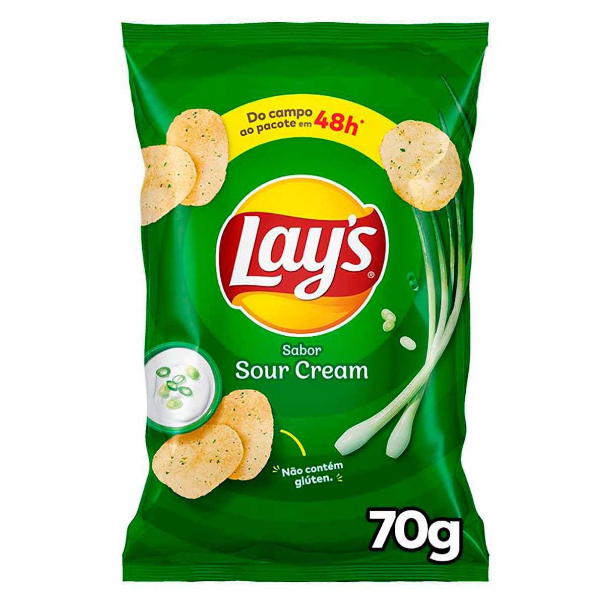 Batata Frita Lisa Creme De Cebola Lays 70g