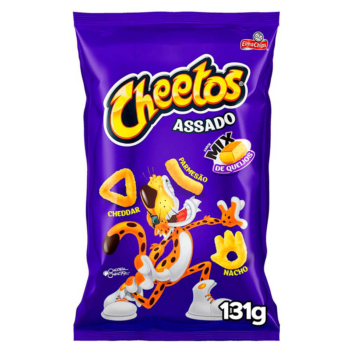 Salgadinhos de Milho Mix de Queijos Elma Chips Cheetos 131g