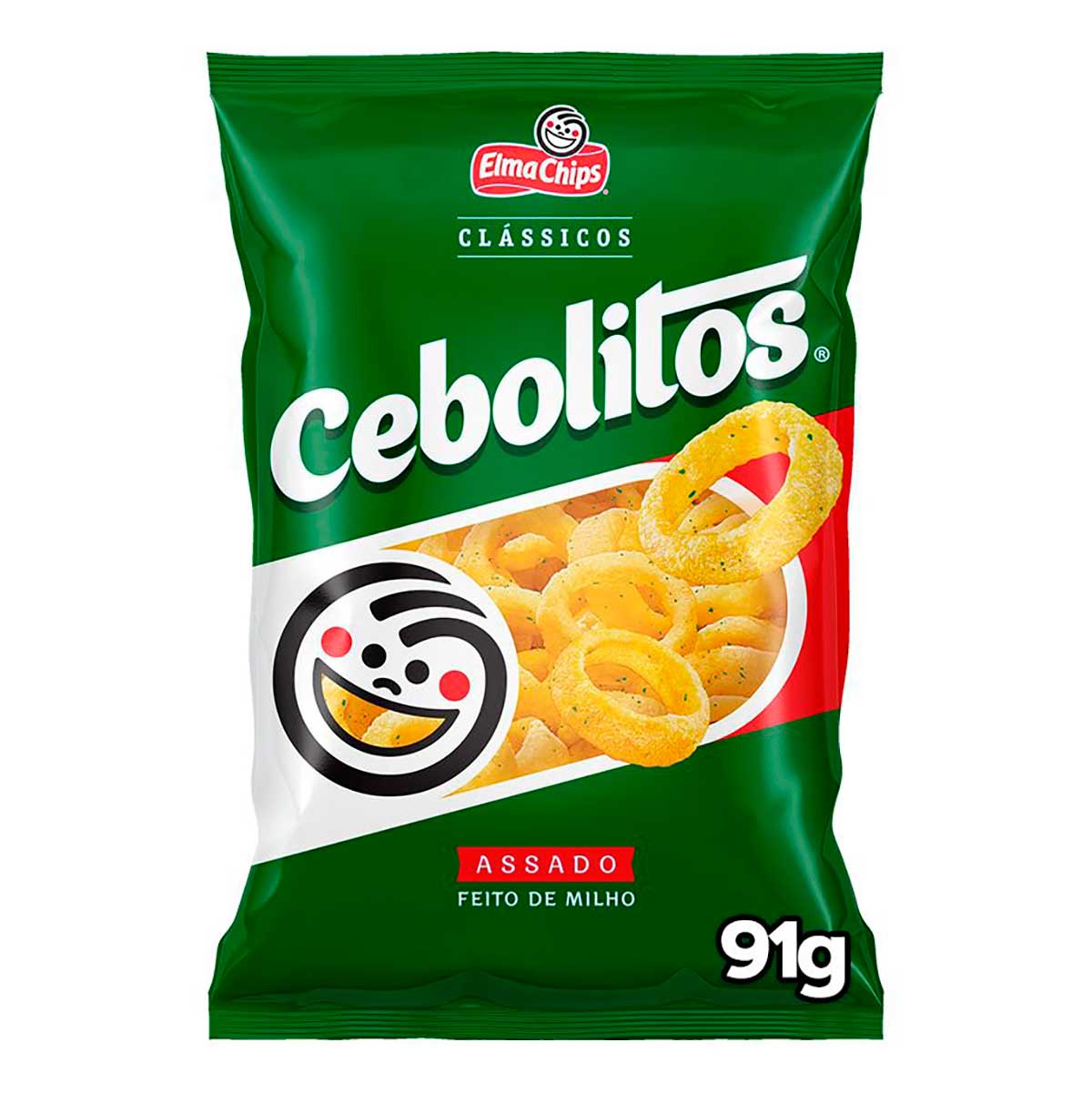 Salgadinho Cebola Elma Chips Cebolitos 91g