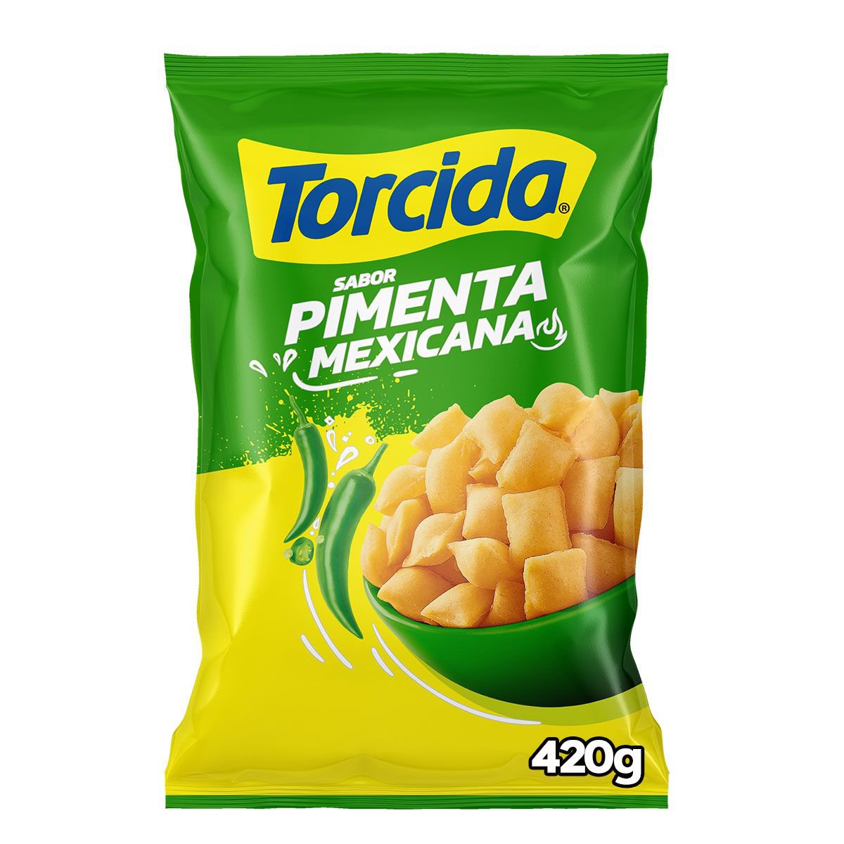 Salgadinho Pimenta Mexicana Torcida 420g