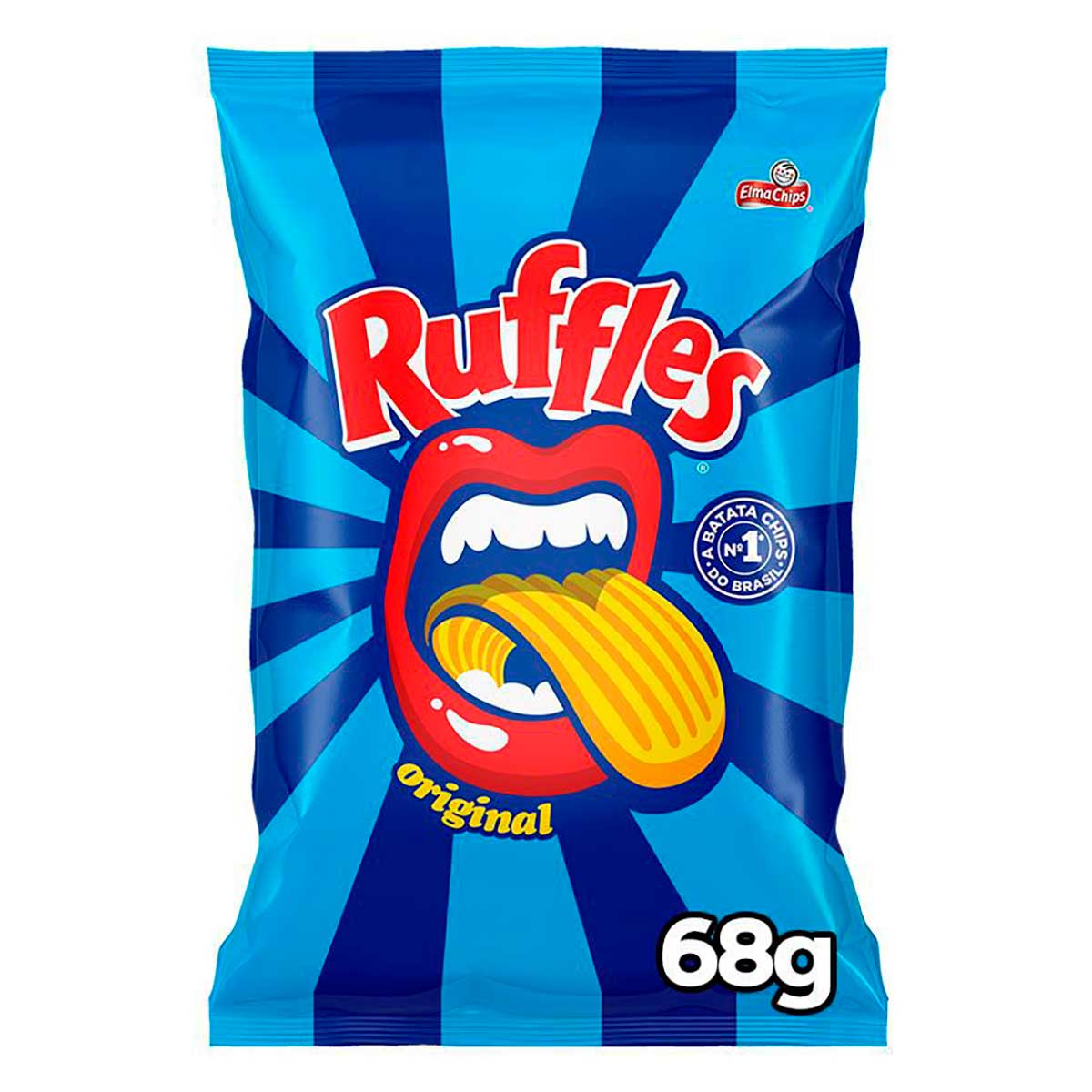 Batata Frita Ondulada Original Elma Chips Ruffles 68g