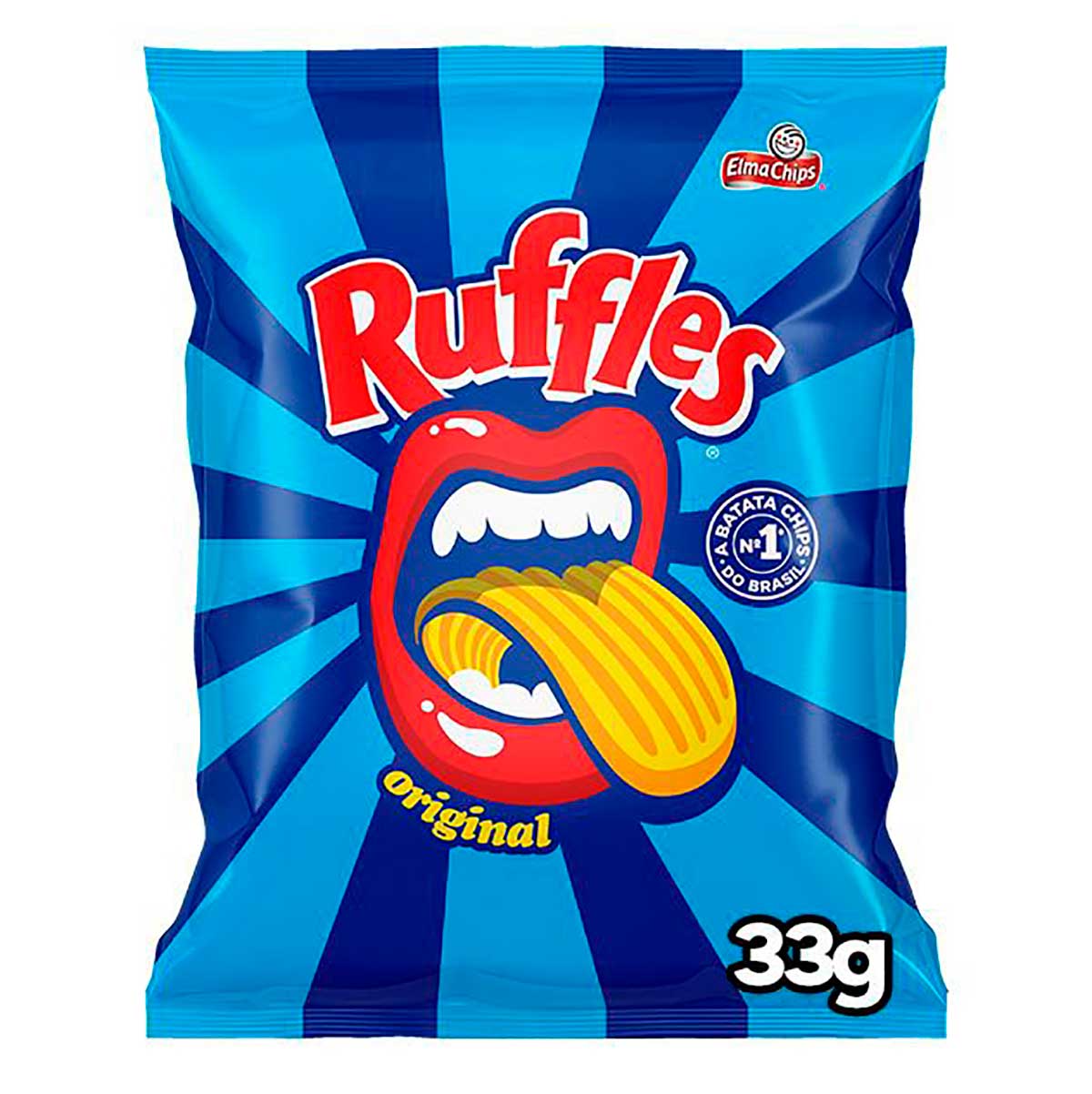 Batata Frita Ondulada Original Elma Chips Ruffles 33g