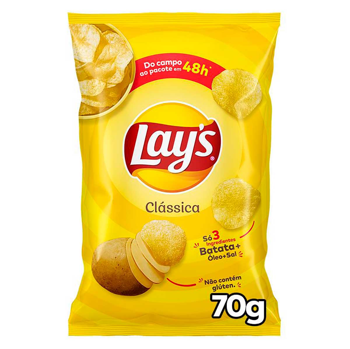 Batata Frita Lisa Clássica Lays 70g