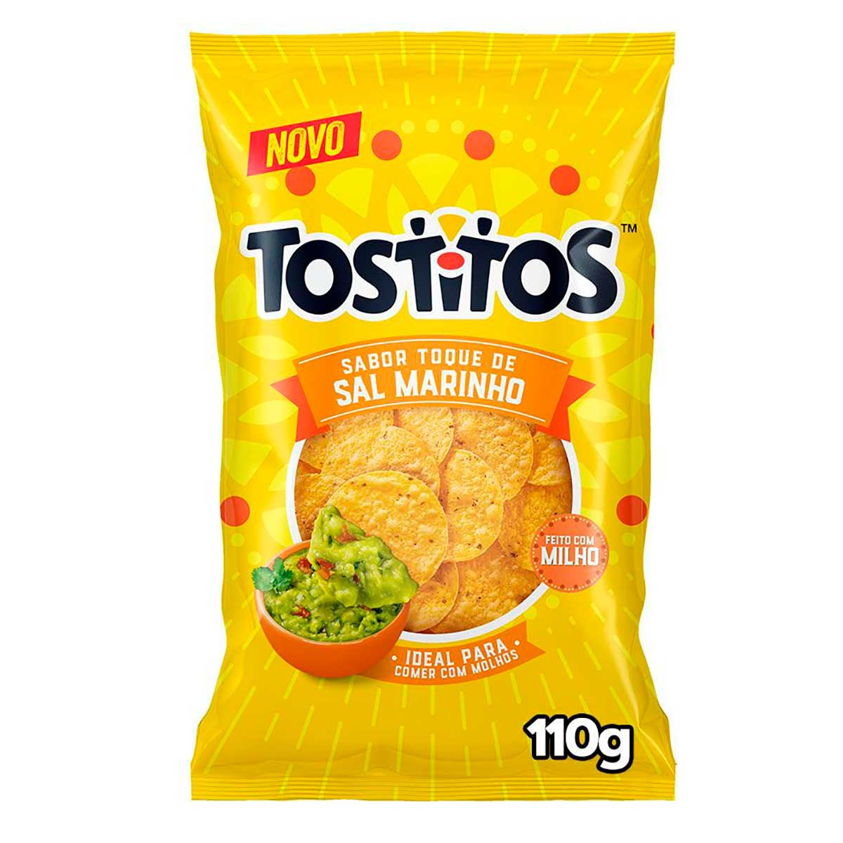 Salgadinho de Milho Toque de Sal Marinho Tostitos 110g
