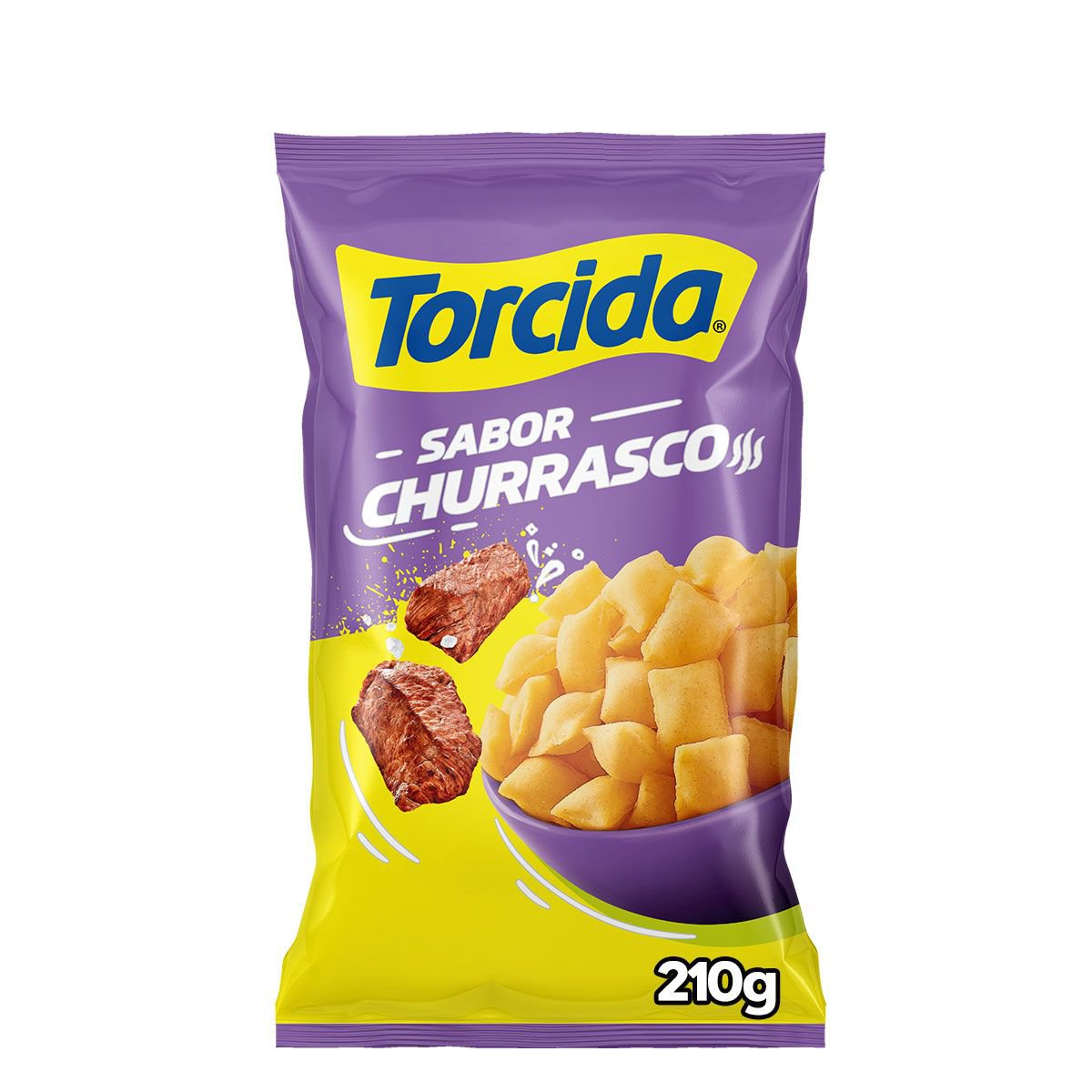 Salgadinho Churrasco Torcida 210g