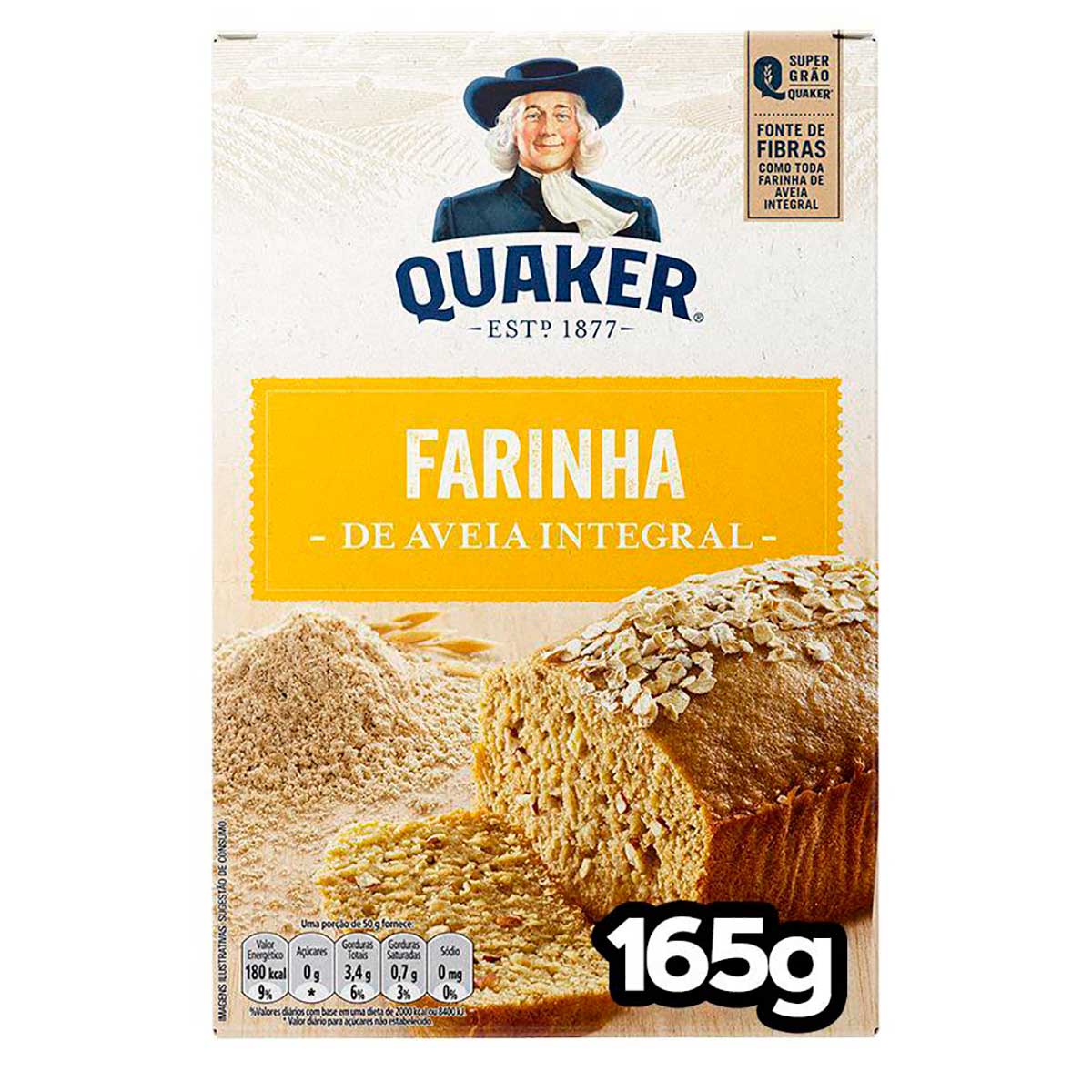 Farinha de Aveia Integral Quaker 165g