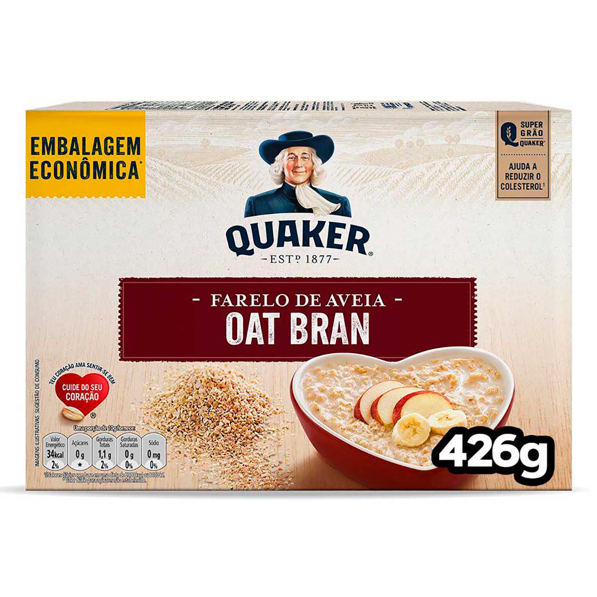 Farelo de Aveia Oat Bran Quaker 426g
