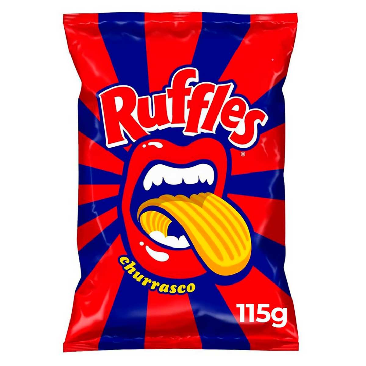 Batata Frita Ondulada Elma Chips Ruffles Sabor Churrasco 115g
