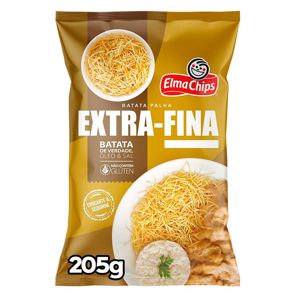 Batata Palha Extrafina Elma Chips 205g