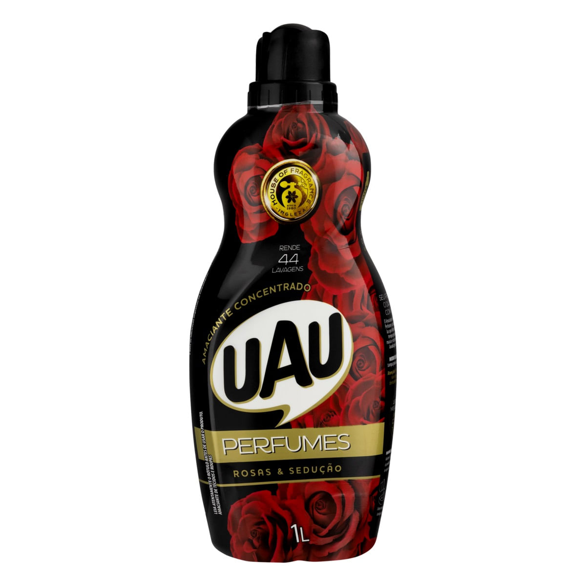 Amaciante de Roupa Concentrado Rosas & Sedução Uau Perfumes 1L