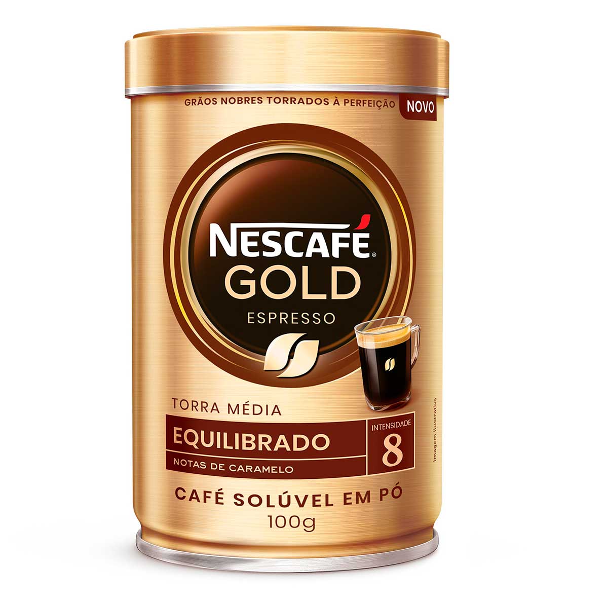 Café Nescafé Gold Espresso Intensidade 8 Lata 100g