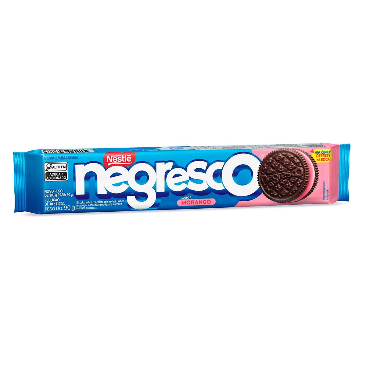 Biscoito Recheado NEGRESCO Morango 90g