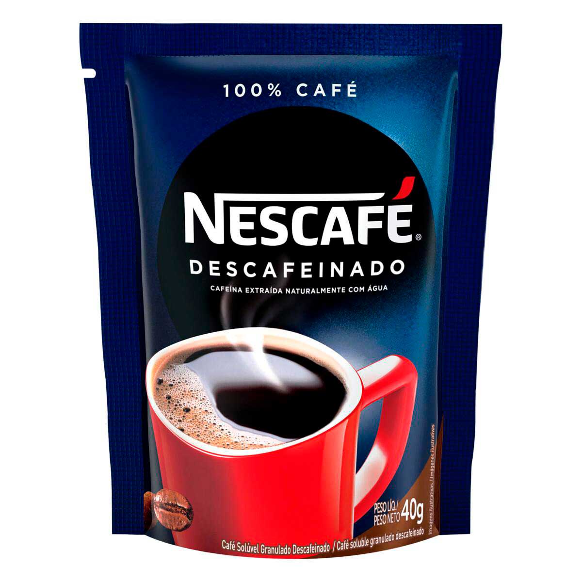Café Solúvel Granulado Descafeinado Nescafé 40g
