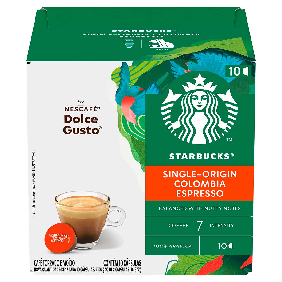 Café Espresso Colombia Starbucks By Nescafé Dolce Gusto 10 Cápsulas