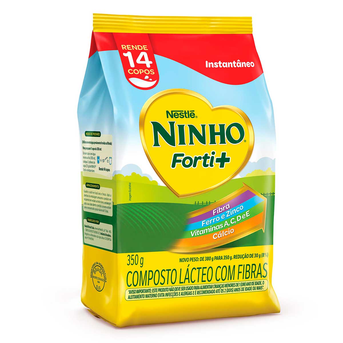 Composto Lácteo Ninho Forti+ Fibras Sachê 350g