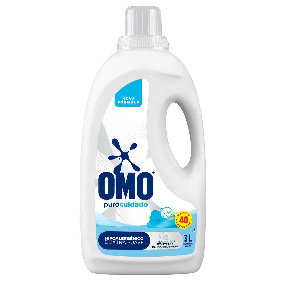 Sabão Líquido Omo Puro Cuidado 3L