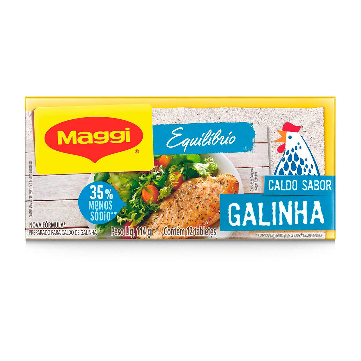Caldo MAGGI Galinha Equilibrium Tablete 114g