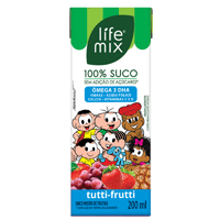 Suco 100% Life Mix Turma da Mônica Tutti Frutti 200ml