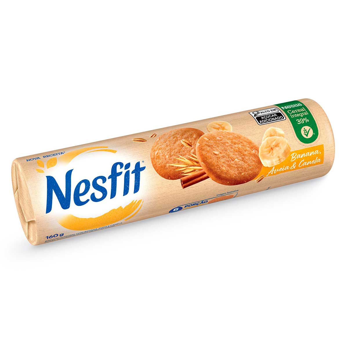 Biscoito NESFIT Banana, Aveia e Canela 160g