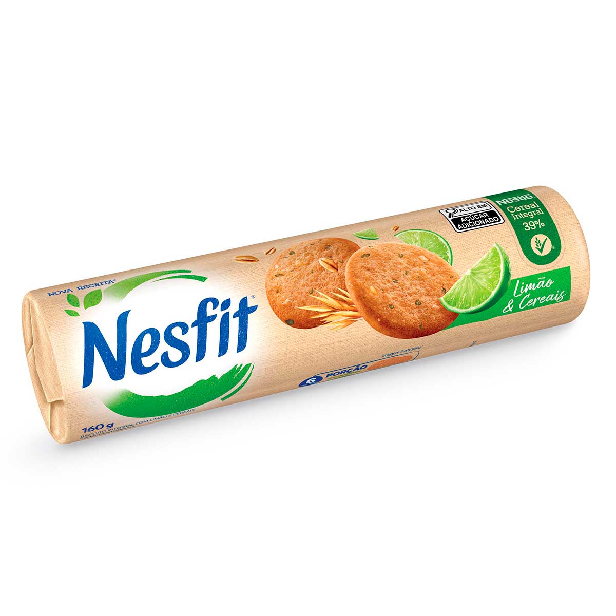 Biscoito NESFIT Limão e Cereais 160g