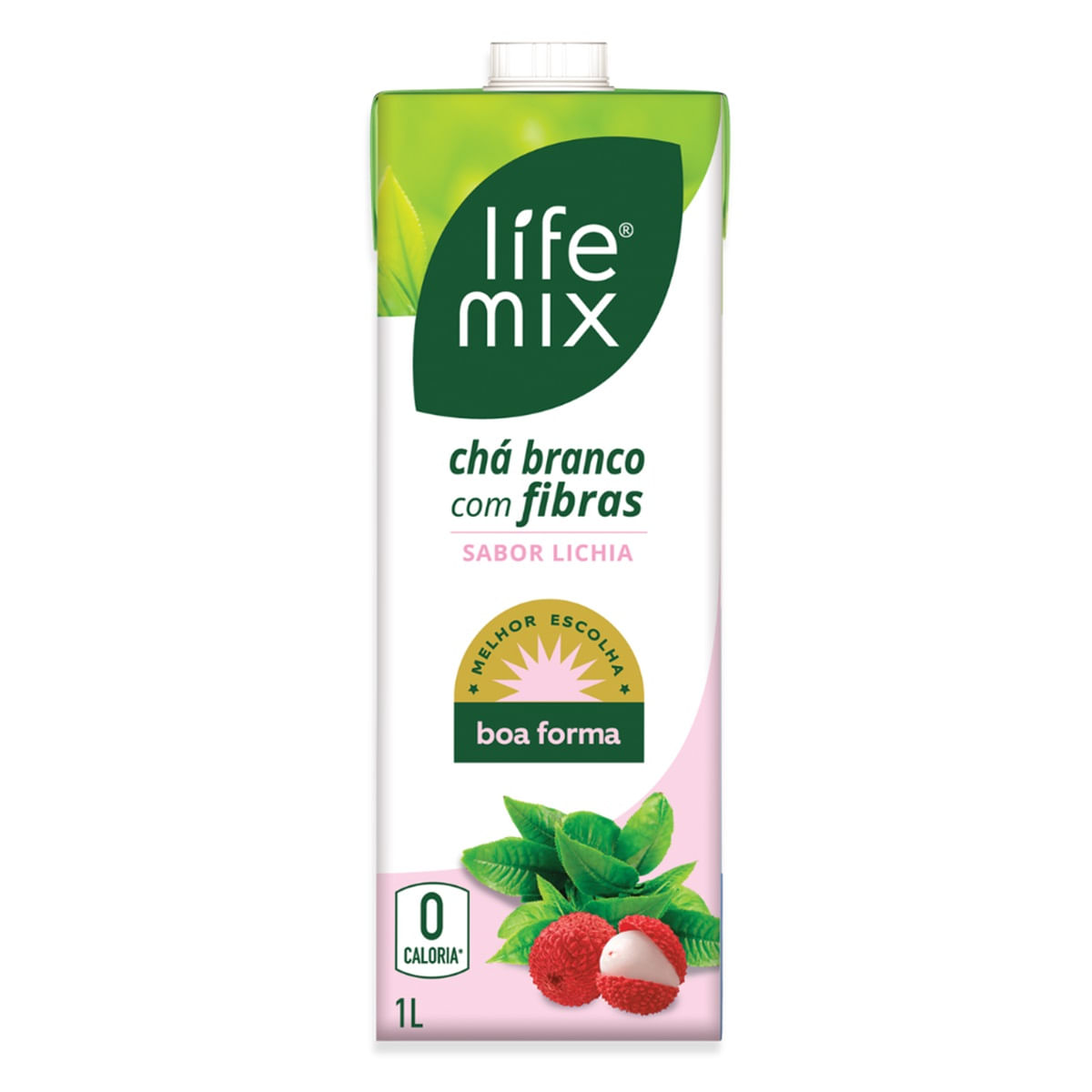 Chá Branco Sabor Lichia Life Mix 1 Litro