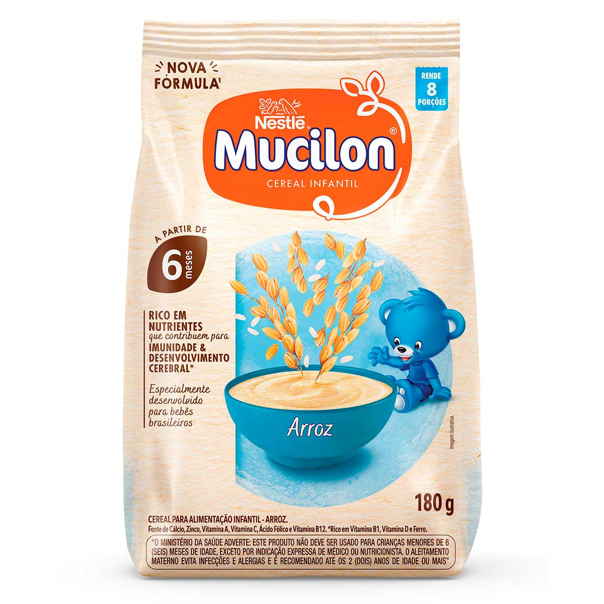 Cereal Infantil Mucilon Arroz 180g