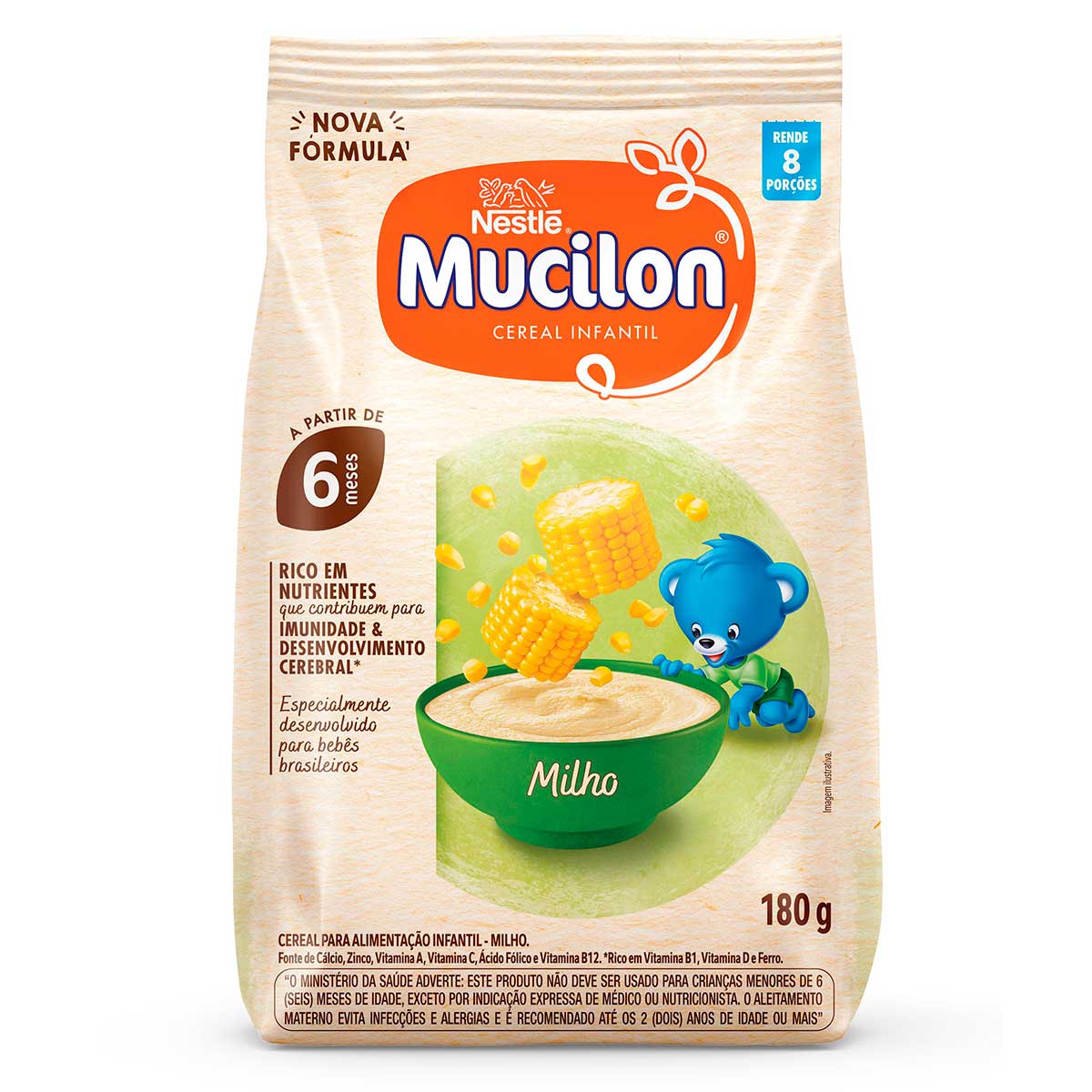 Cereal Infantil Mucilon Milho 180g