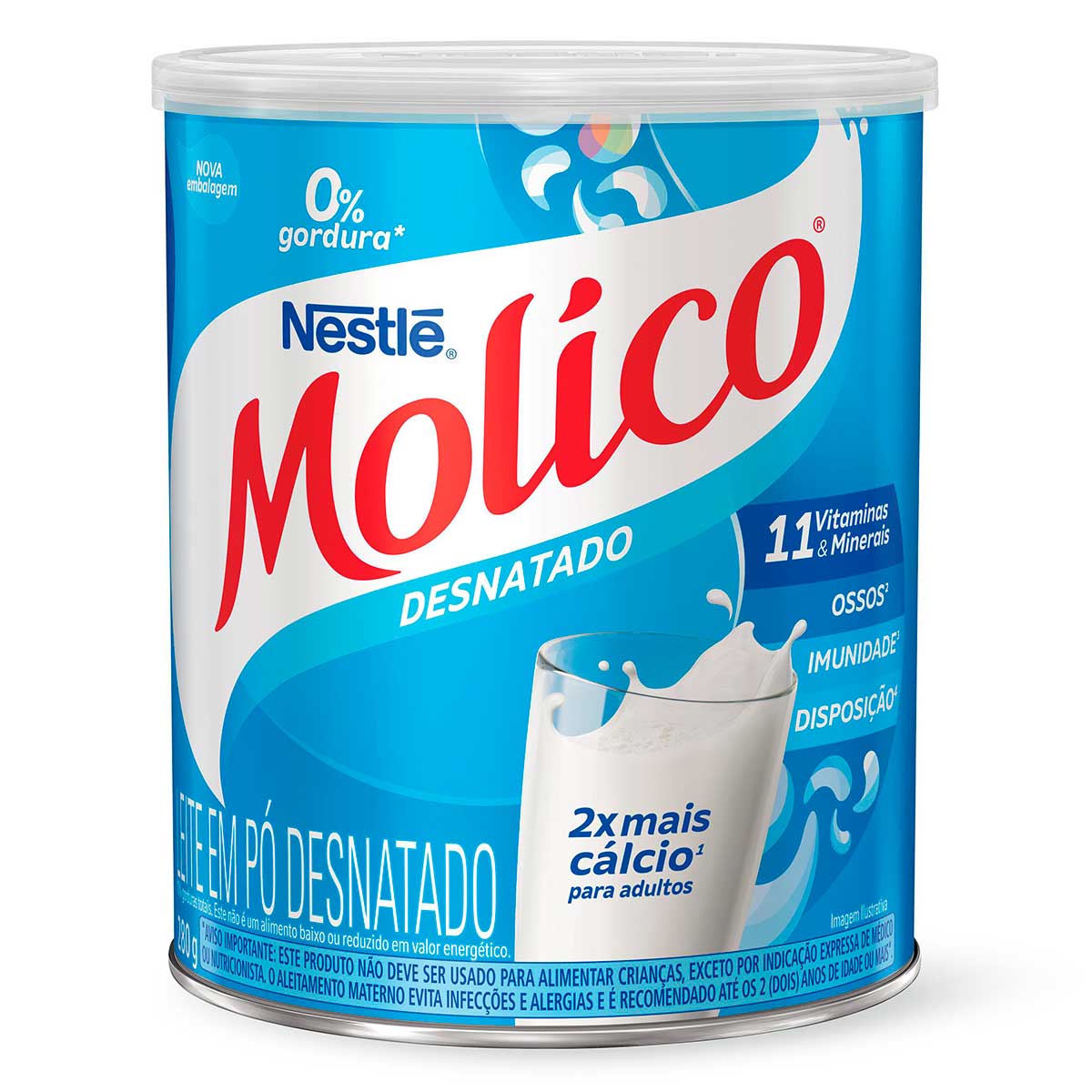 Leite em Pó Molico Desnatado Lata 280g