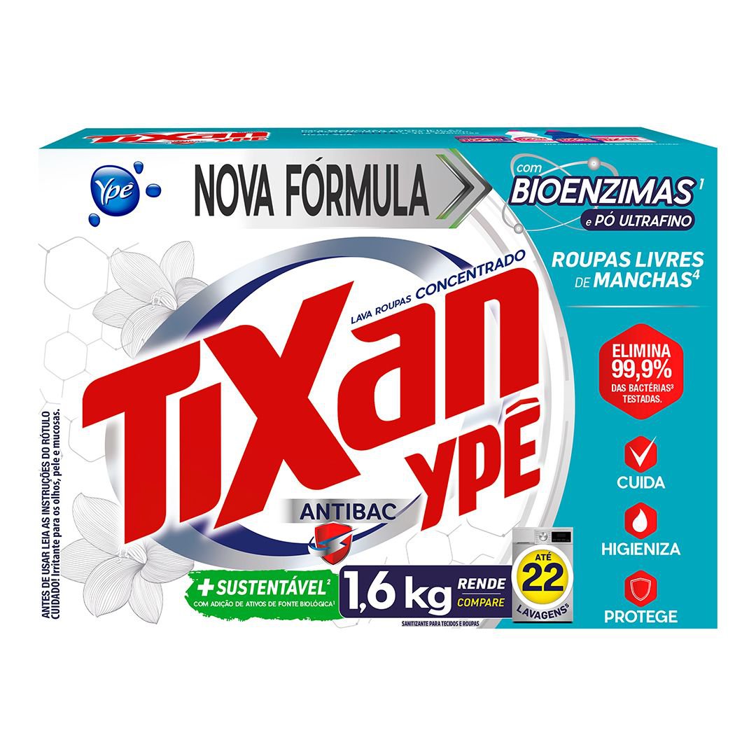 Sabão em Pó Tixan Ypê Antibac 1,6Kg