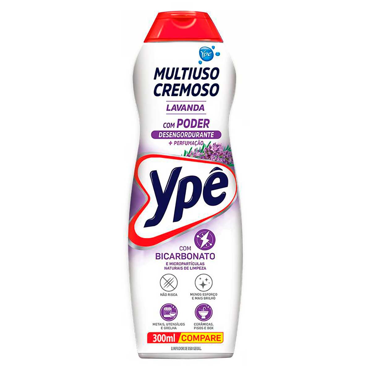 Saponáceo Ypê Multiuso Cremoso Lavanda 300ml