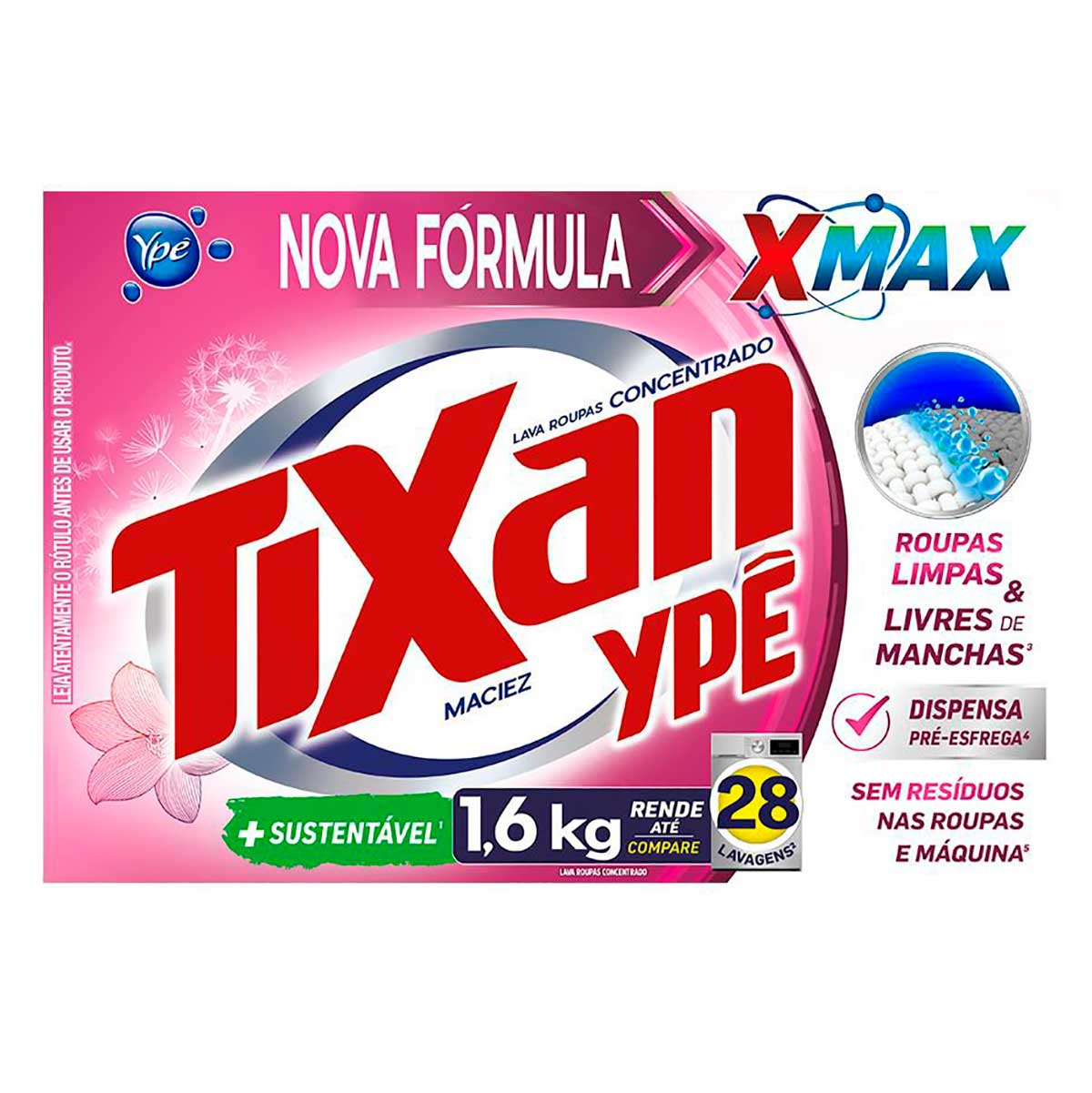 Sabão em Pó Tixan Ypê Maciez 1,6Kg