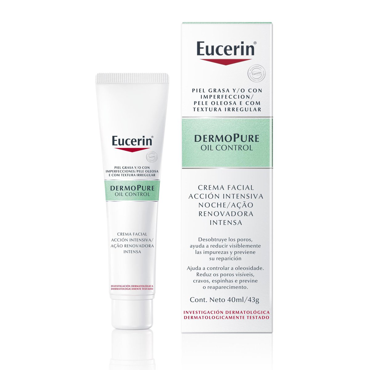 Creme Facial Eucerin Dermopure Ação Renovadora Antiacne 40ml