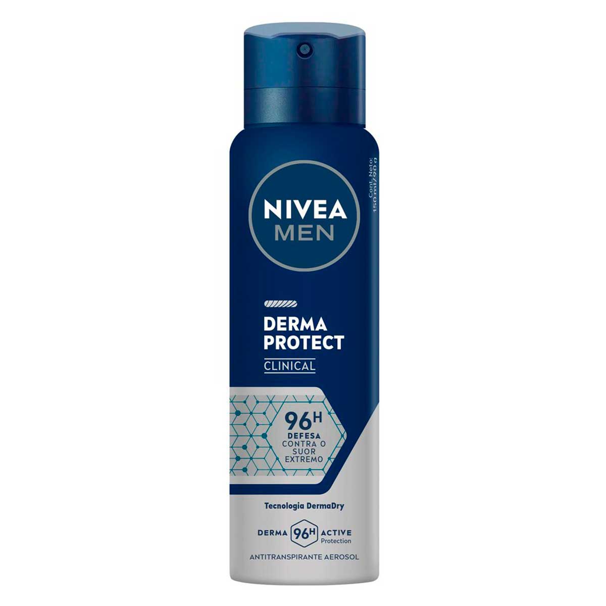 Desodorante Antitranspirante Aerossol NIVEA MEN Derma Protect Clinical 150ml