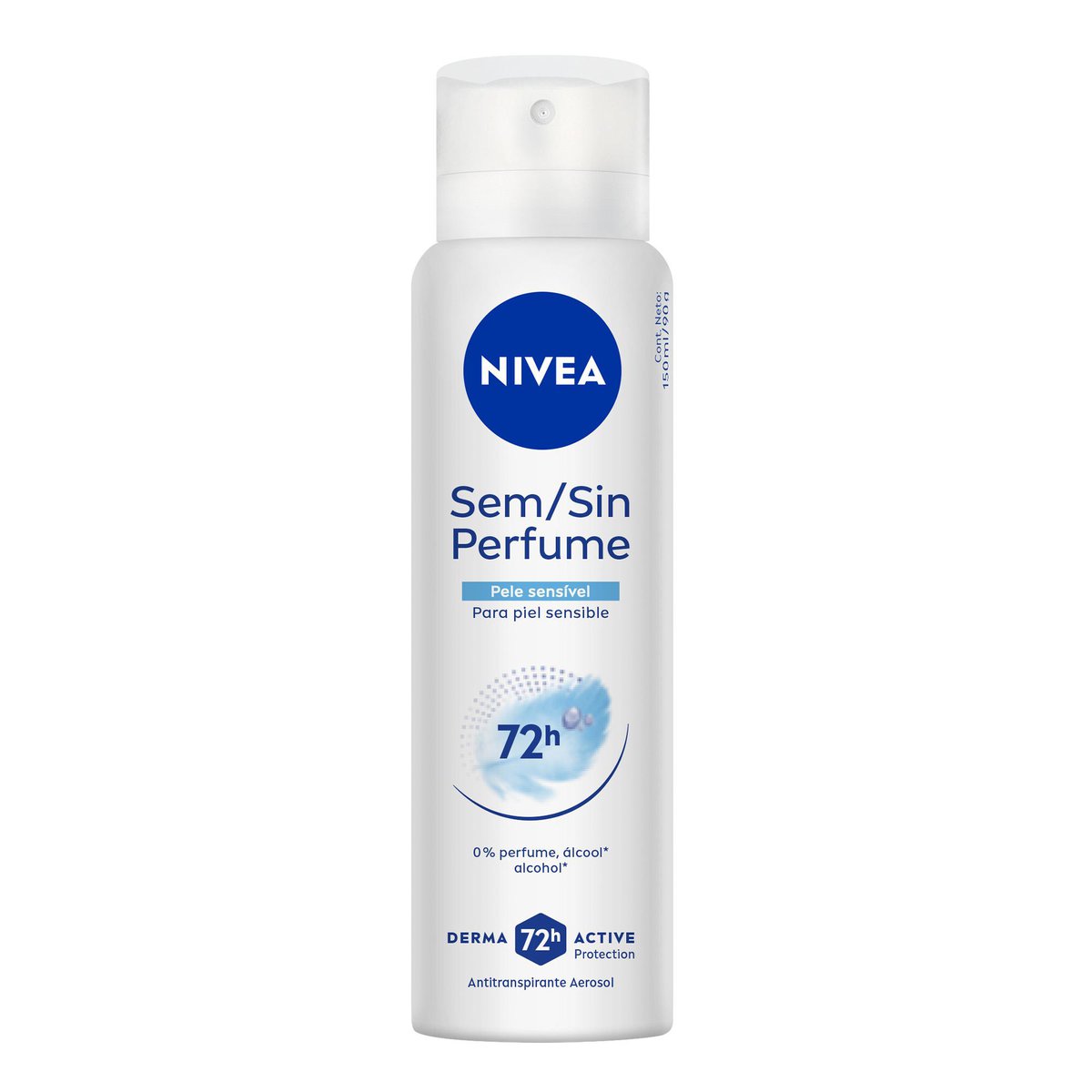Desodorante Antitranspirante Aerossol NIVEA Sem Perfume 150ml