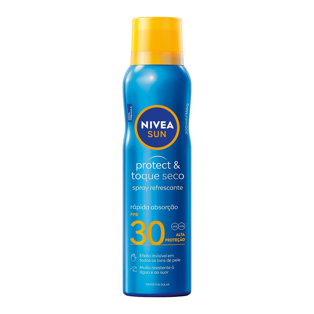 Protetor Solar Spray Protect & Toque Seco FPS 30 NIVEA SUN 200ml