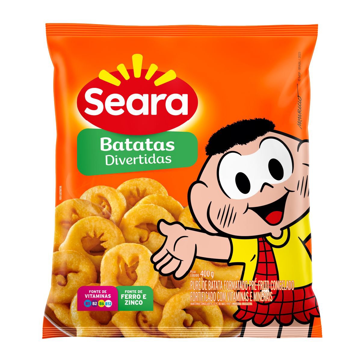 Batata Formatos Seara Turma da Mônica 400g