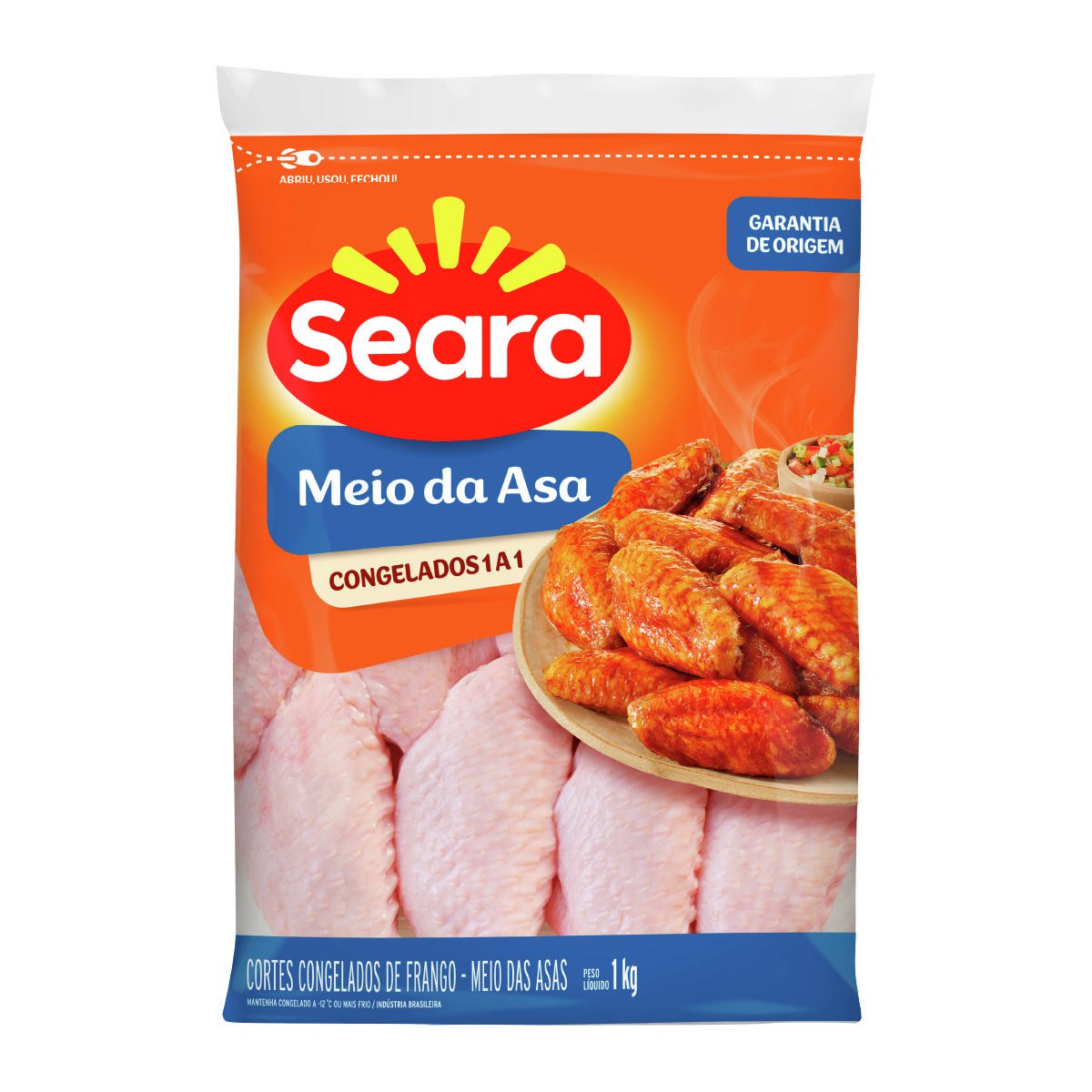 Meio da asa Seara IQF 1Kg