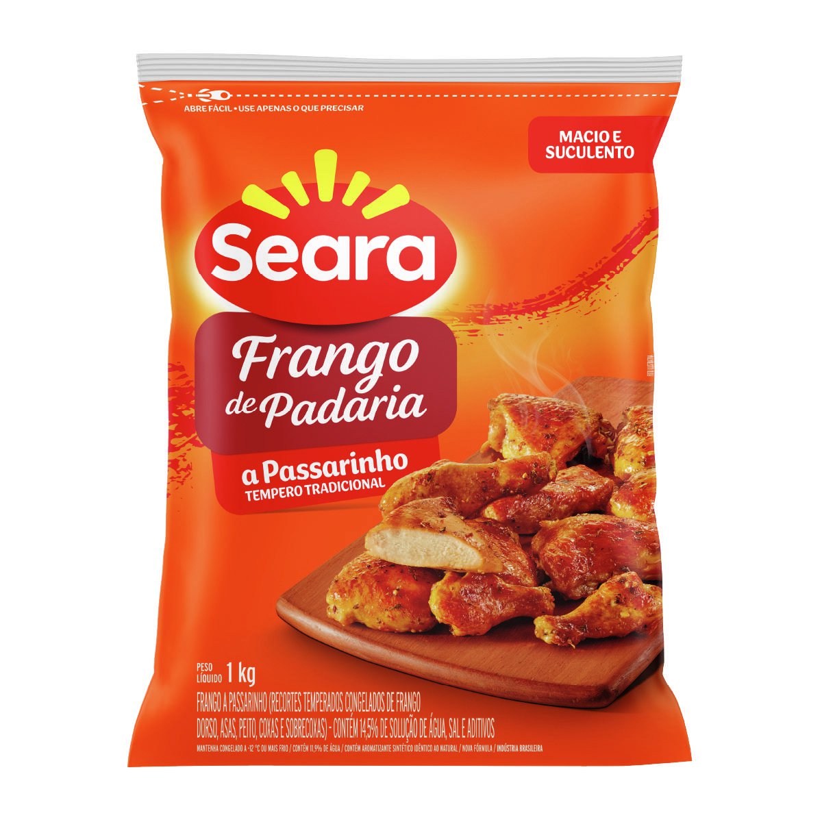 Frango de Padaria a Passarinho Temperado Seara IQF 1Kg