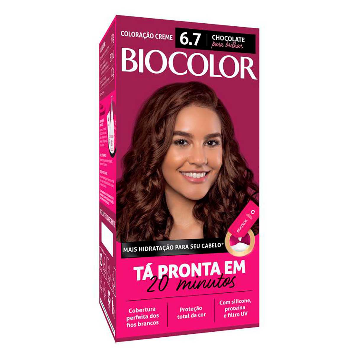 Tinta de Cabelo Biocolor Mini Kit Marrom Natural Irresistível 6.7