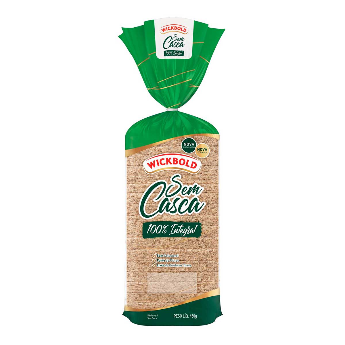 Pão Integral sem Casca Wickbold 450 g